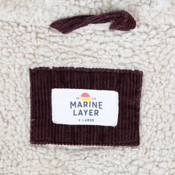 MARINE LAYER Boise Corduroy Sherpa Trucker Jacket - Picture 15 of 16